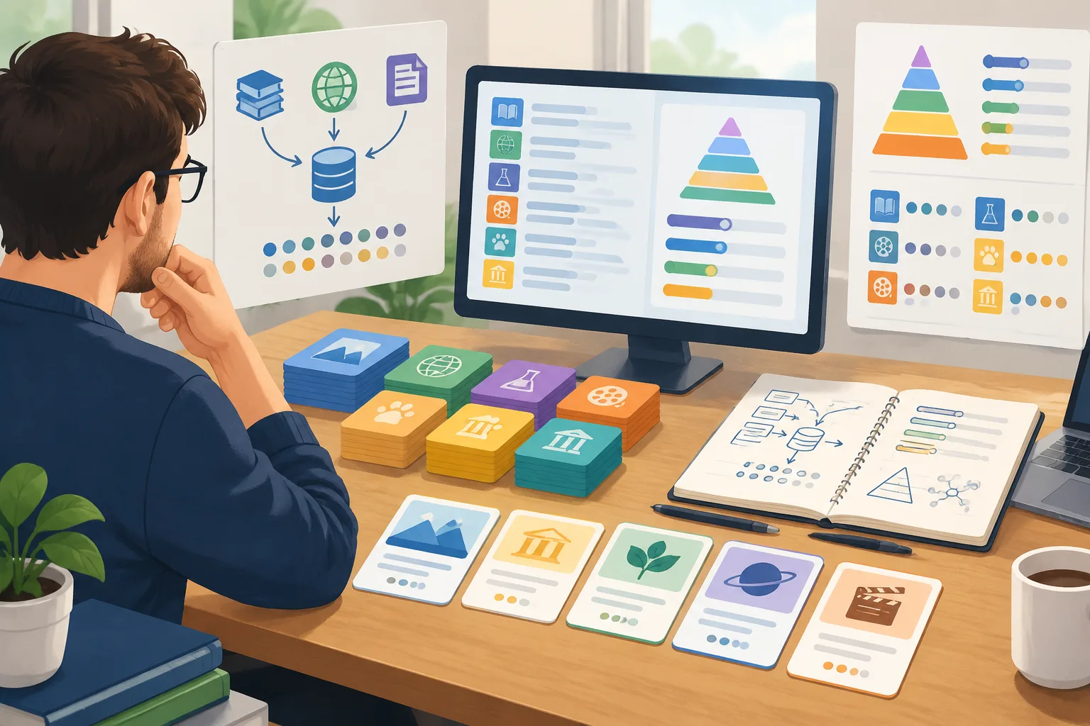 clean editorial illustration