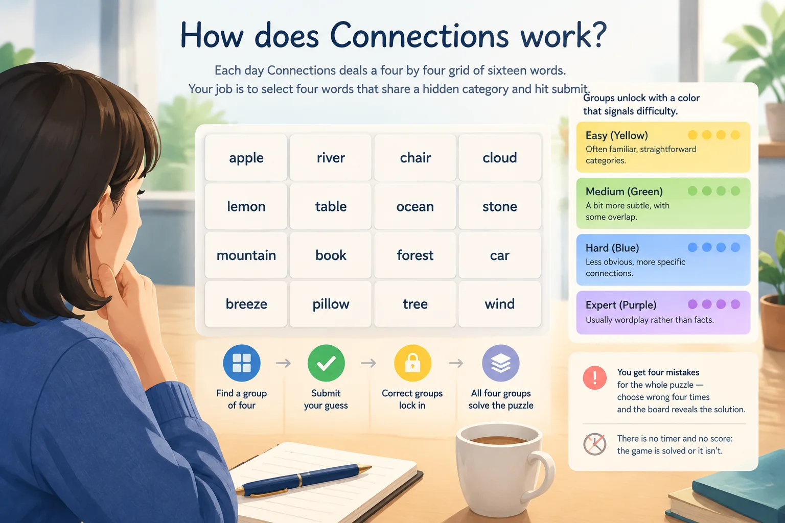 editorial knowledge graph illustration